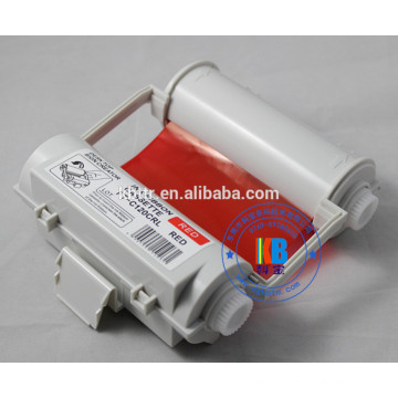 Compatible color printer ribbon white red blue 120mm*55m for Max CPM1-100HG3c PM-100 CPM-100hc label printer